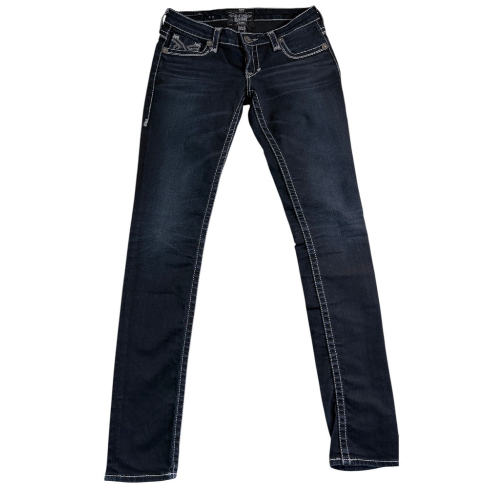 Big Star Vintage‎ Cowgirl Jenae Skinny Jeans Womens 28L (30x33.5) Blue Denim